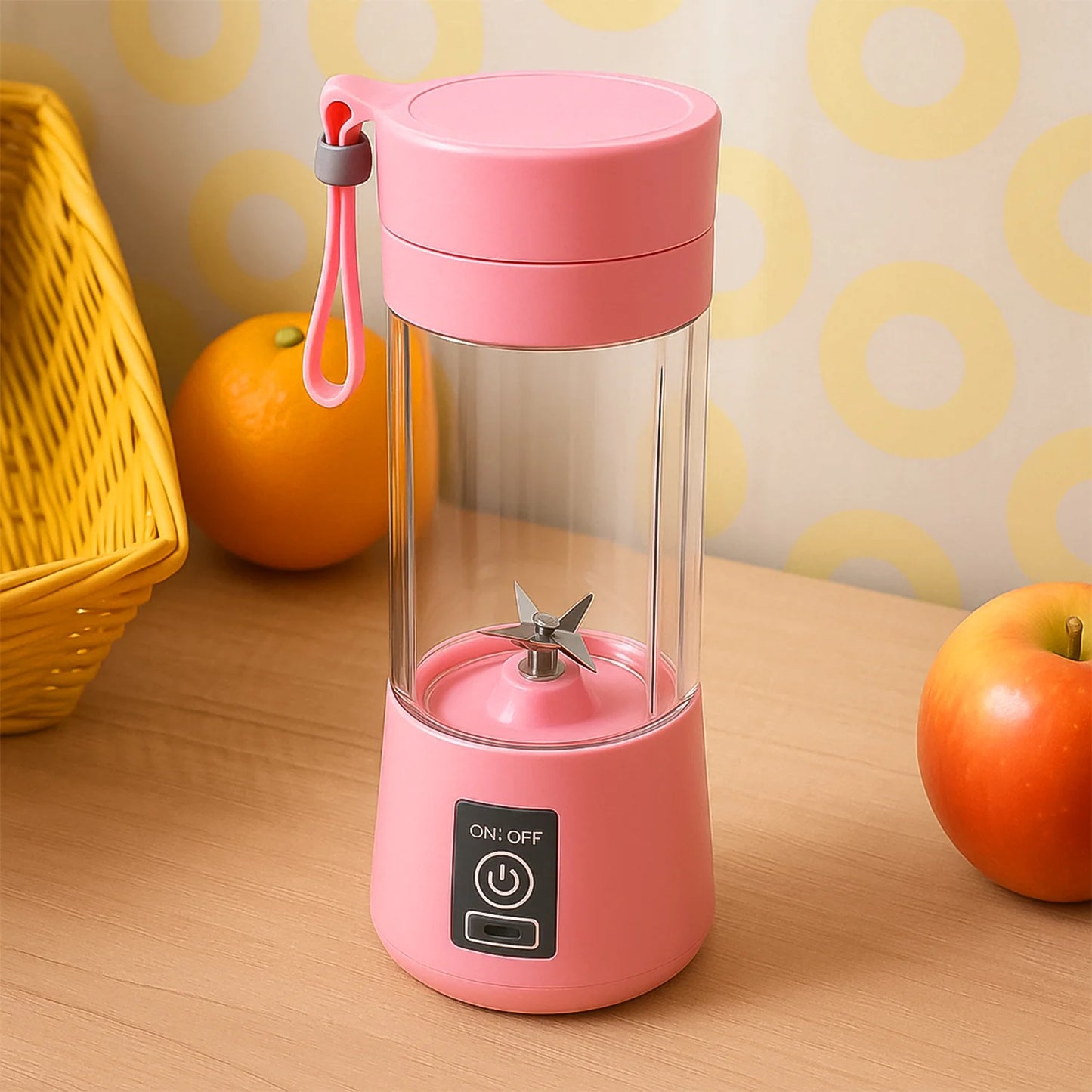 Portable Electric 6 Blade USB Juice Maker (380 ml)